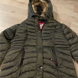 Women’s canada weather gear Down jacket 2xl Dark Green